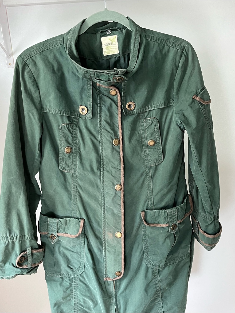 YISHION Green Utility Jacket Size L
